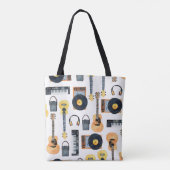 Tote Bag Instruments de musique : aquarelle transparente (Dos)