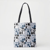 Tote Bag Instruments de musique motif design 2 tons (Devant)