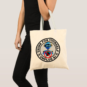 Tote Bag Intelligence artificielle - Débrancher AI