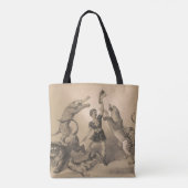 Tote Bag Interprète De Cirque Debout Parmi Les Animaux Vici (Dos)