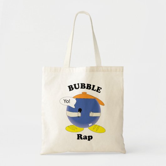 Tote Bag Interprète de dessin animé mignon disant « Yo ! » (Devant)