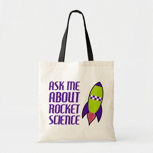 Tote Bag Interrogez-moi au sujet des études spatiales (Devant)