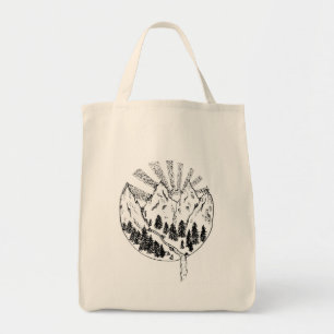 Tote Bag Into the Mountains Grocery Fourre-tout
