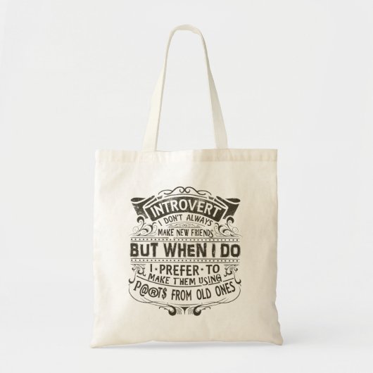 Tote Bag Introvert (Devant)
