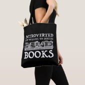 Tote Bag Introverted Mais Prêt À Discuter Des Livres (De près)
