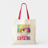 Tote Bag Introvertir mais volonté de discuter Crystal (Dos)
