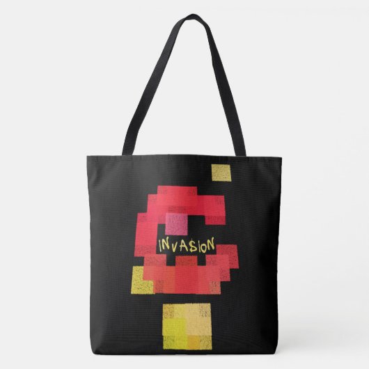 Tote Bag Invaders contre Tetris (Devant)