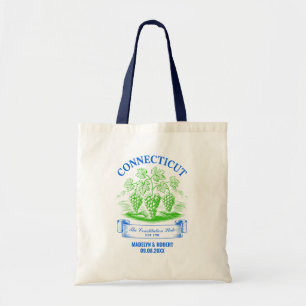 Tote Bag Invités de bienvenue Mariage Connecticut, Bridesma