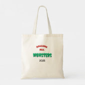 Tote Bag Invocation de tous les monstres pour Halloween ou (Dos)