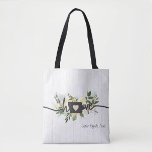 Tote Bag Iowa State Personnalisé Votre Maison Ville Rustiqu