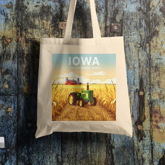 Tote Bag Iowa vintage