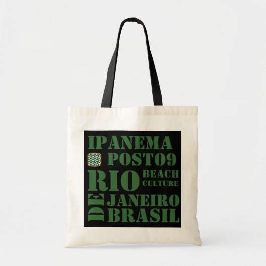 Tote Bag ipanema, posto 9, culture de plage (Devant)