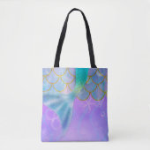 Tote Bag Iridescent Pearl Shtoujours Sparkle Mermaid Tail (Devant)