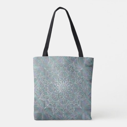 Tote Bag Iridescent Shtoujours Mandala Boho Chic (Dos)