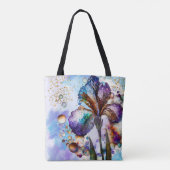 Tote Bag Iris à l'aquarelle (Dos)