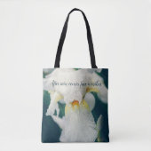 Tote Bag Iris avec gouttelettes d'eau (Devant)