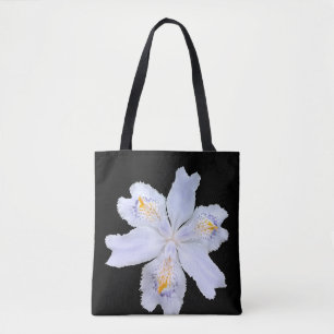 Tote Bag Iris blanc