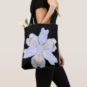 Tote Bag Iris blanc (De près)