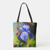 Tote Bag Iris bleu (Dos)