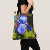 Tote Bag Iris bleu (De près)