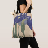 Tote Bag Iris bleus par Ohara Koson (De près)