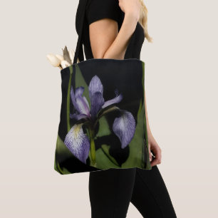 Tote Bag Iris Fleur de Lis Bleu