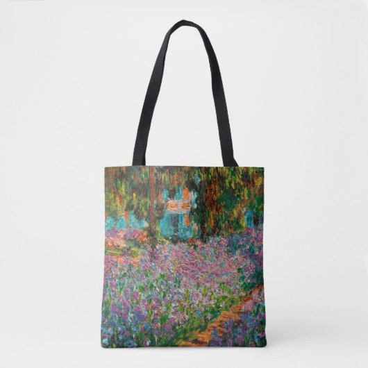 Tote Bag Iris Jardin Monet Giverny fleurs (Devant)