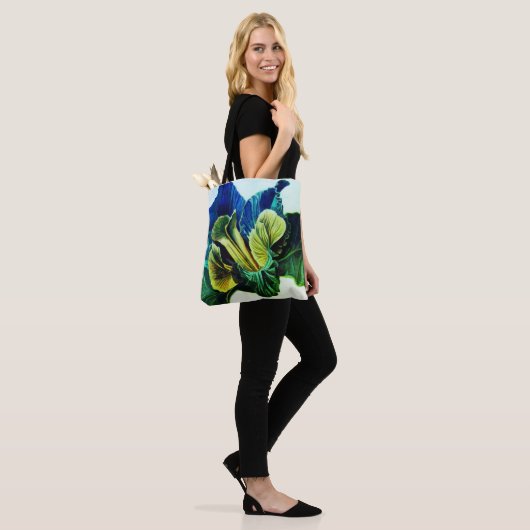 Tote Bag Iris noir - édition de mer (Sur le modèle)