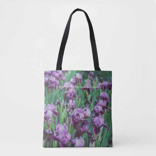 Tote Bag Iris pourpres (Devant)