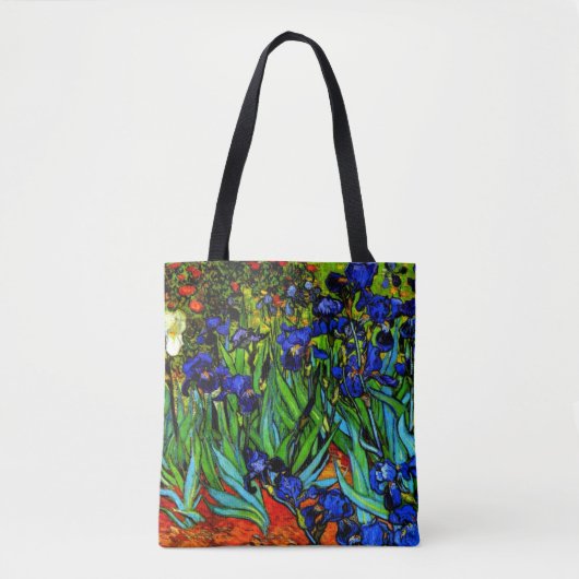 Tote Bag Irises, célèbre oeuvre de Van Gogh, (Devant)