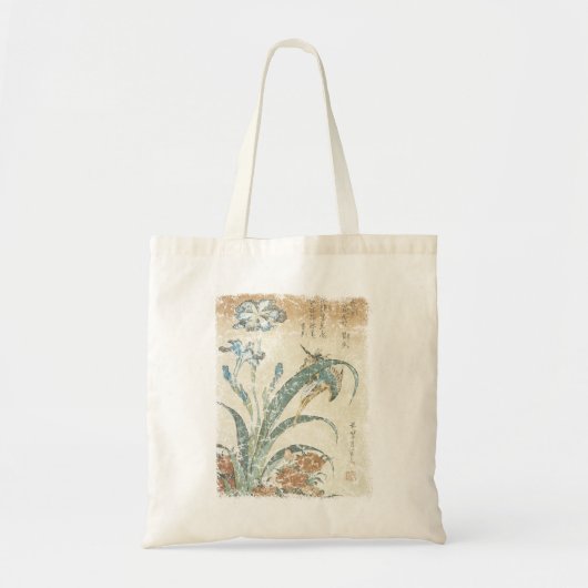 Tote Bag Irises et Kingfisher (Devant)