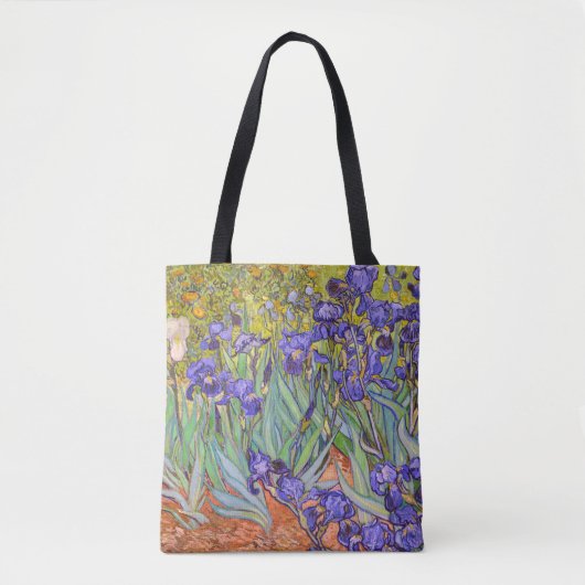 Tote Bag Irises Vincent Van Gogh Art (Devant)