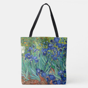 Tote Bag Irises Vincent Van Gogh Fleurs Bleues Nature Art