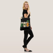 Tote Bag Irish Beer Irlande Drapeau St Patrick's Day Shamro (Sur le modèle)