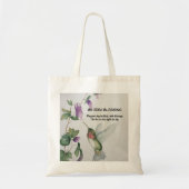 Tote Bag Irish Blessing Hummingbird Garden Inspirational (Devant)