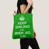 Tote Bag Irish Dancer's, Keep Calm Irish Dancing, Shamrock (De près)