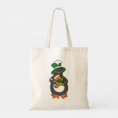 Tote Bag Irish Penguin Holding Christmas Teddy Bear (Dos)