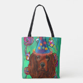 Tote Bag Irish Red Setter Anniversaire (Dos)