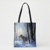 Tote Bag Irish Wolfhop Laisser neiger Noël (Devant)