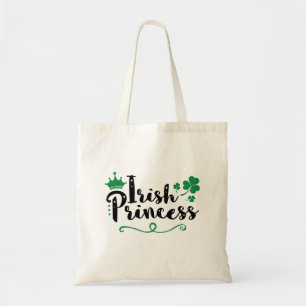 Tote Bag Irlandaise Princesse femmes St Patrick's Day Scrip