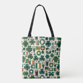 Tote Bag Irlande Drapeau irlandais Shamrock Celtic Jour de  (Dos)