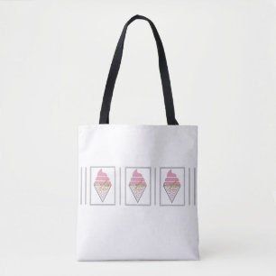 Tote Bag Irrésistible Crème de glace Fourre-tout par la poè