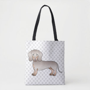 Tote Bag Isabella et Tan Short Hair Chien Dachshund et Patt