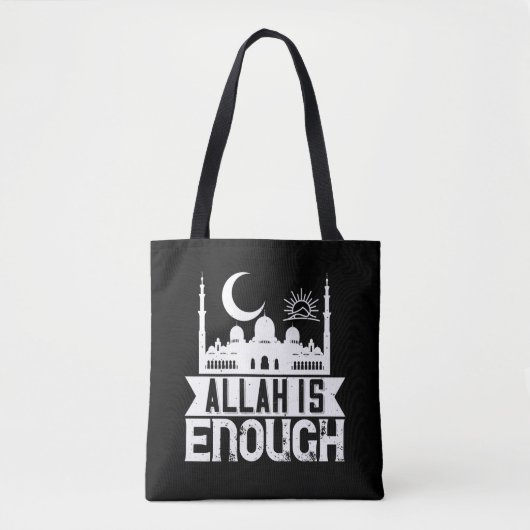 Tote Bag Islam - Allah Is Enough (Devant)