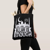 Tote Bag Islam - Allah Is Enough (De près)