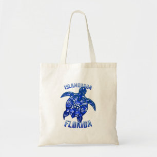 Tote Bag Islamorada Floride Vacances Tortue Tribale