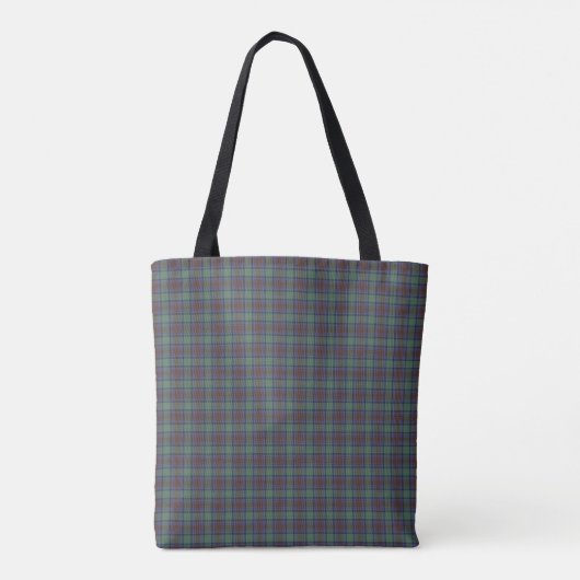 Tote Bag Isle Of Skye Tartan Plaid Avec Nom Initiales (Dos)