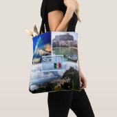 Tote Bag IT Sicilia - Etna - Cefalu' - Taormina - (De près)