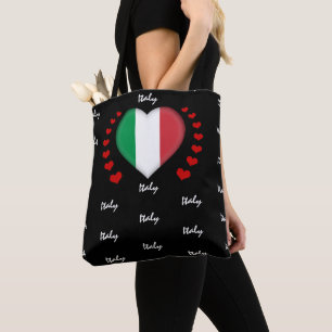 Tote Bag Italie Drapeau et Coeur Italien Drapeau mode/sport