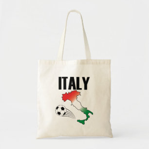 Tote Bag Italie Football Carte Ventilateur Boot Soccer Ball